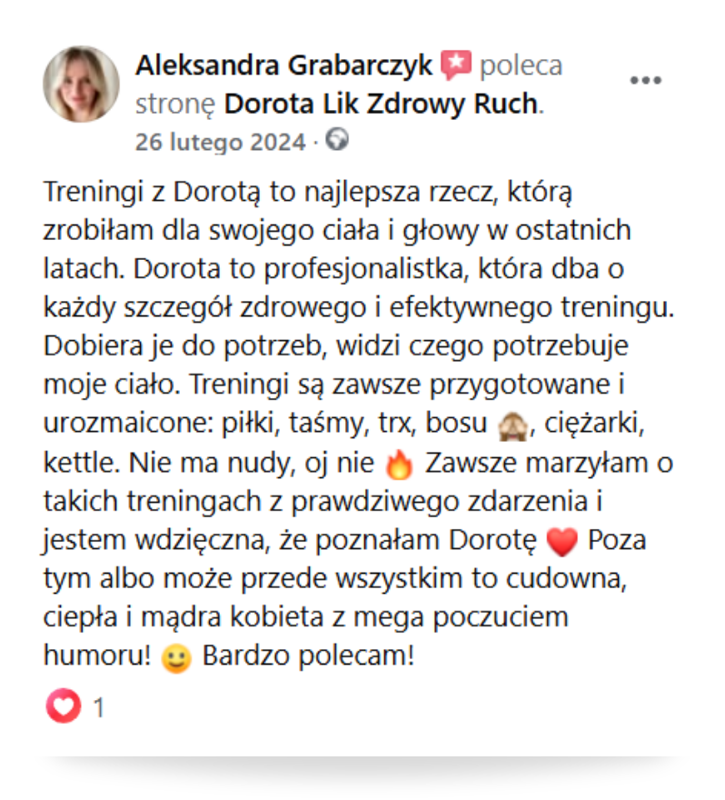 Trener personalny Bemowo Dorota Lik trening personalny Bemowo